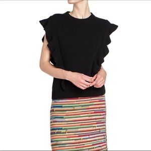 Saks Fifth Avenue Double Ruffled Blouse